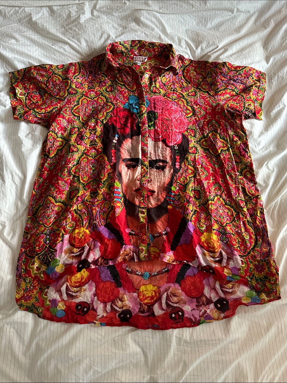 Gipsy Queen - Frida Kahlo Portrait Beaded Dress